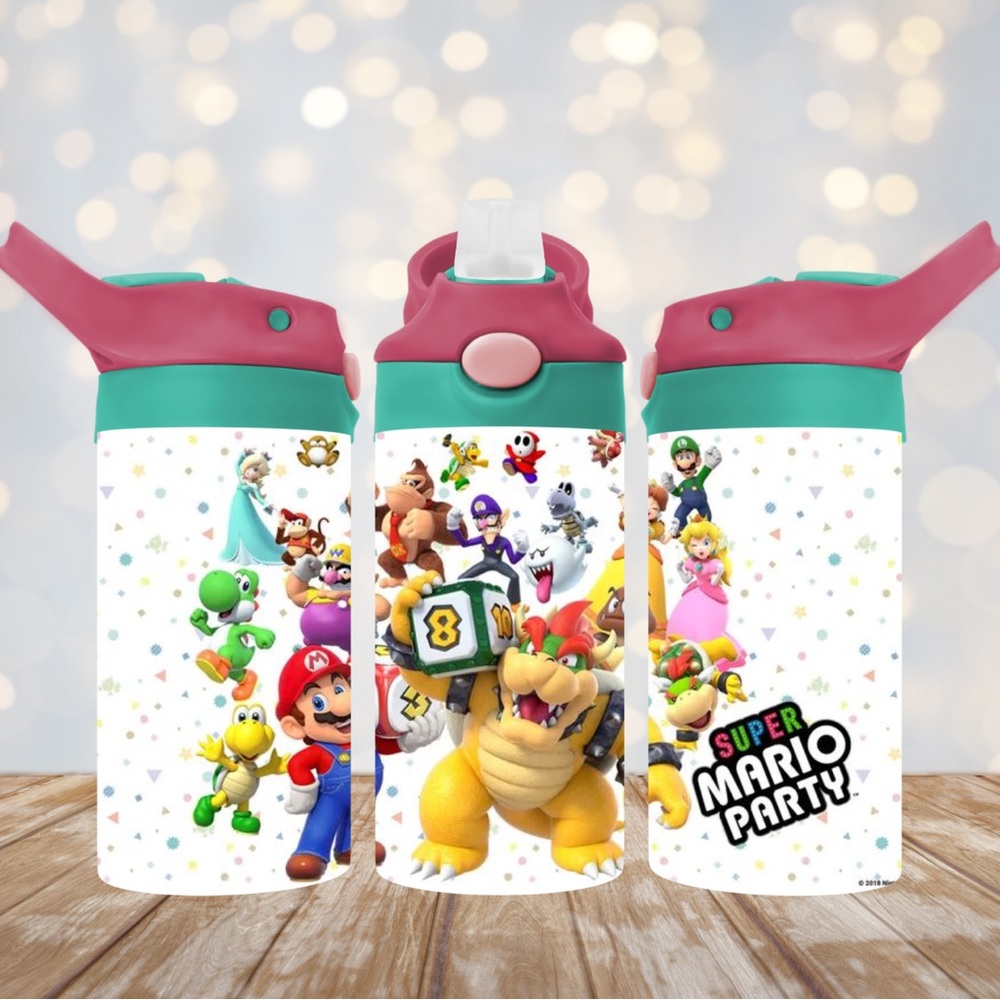 12oz kids tumbler super mario